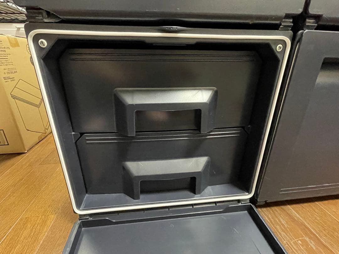 タッパーウェア　スーパーチェストミニ引き出し2段　3個セット