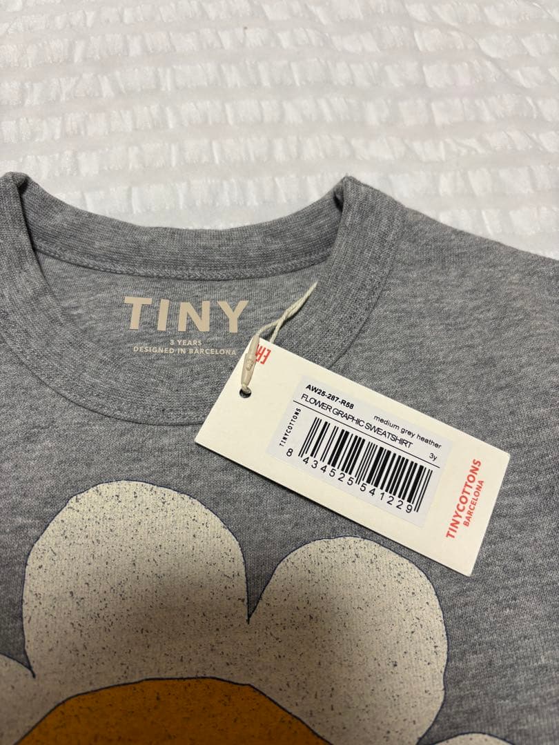 【新品】完売品TINYCOTTONS スウェット フラワー（3Y）
