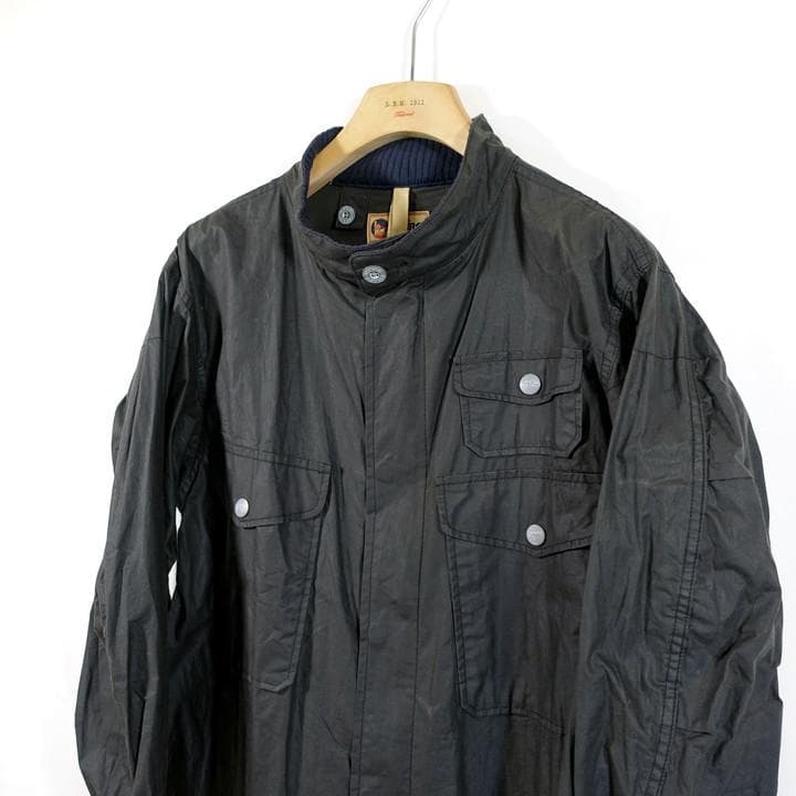 ★Sanchez★ナイジェルケーボン　オイルド　スタンドカラーロングコート