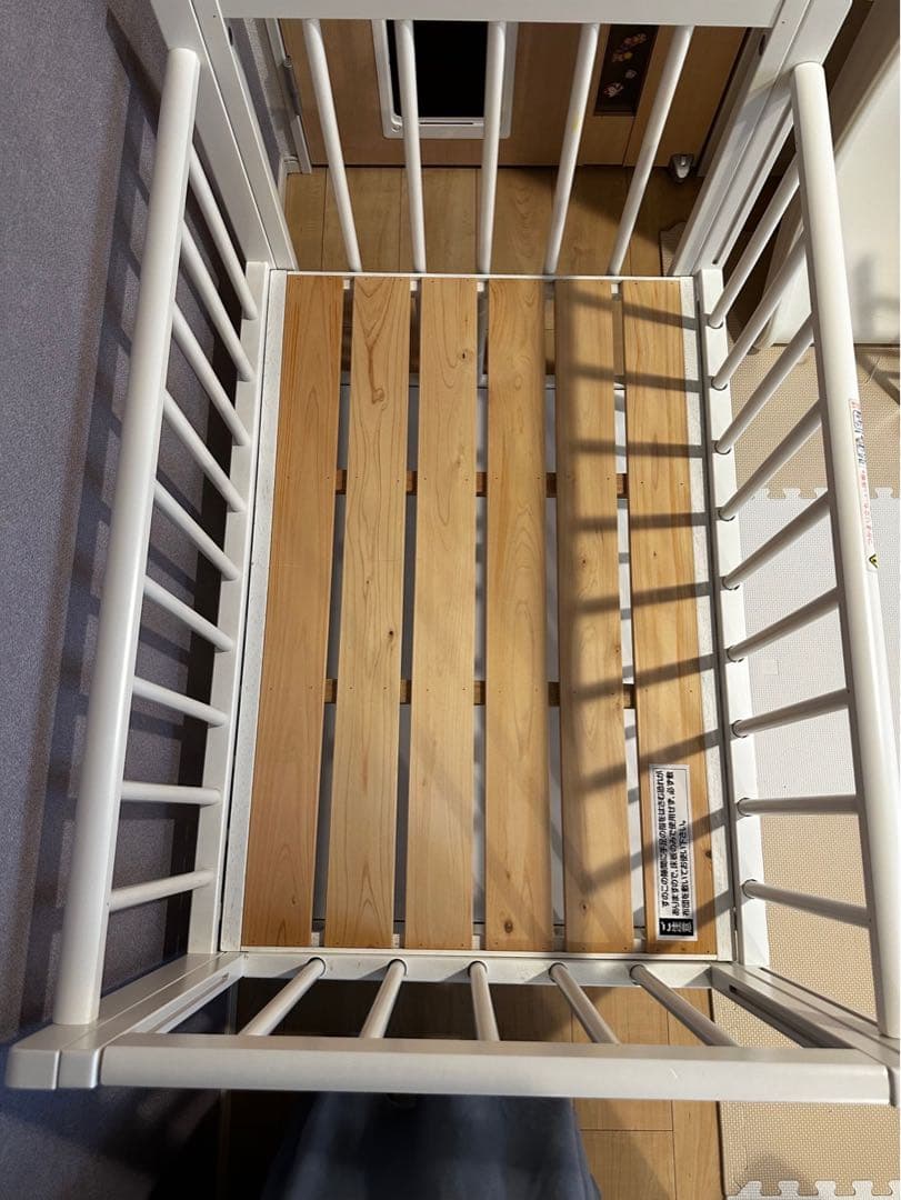 サワベビー プチベリー ベビーベッド 90×60 ツーオープン