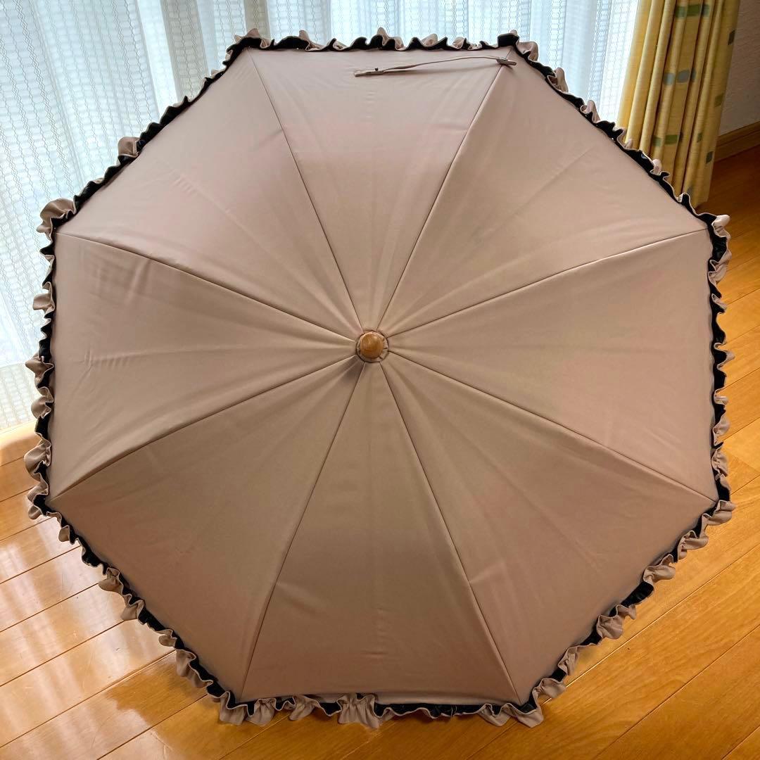 【美品】サンバリア100 日傘 ピンク　フリル