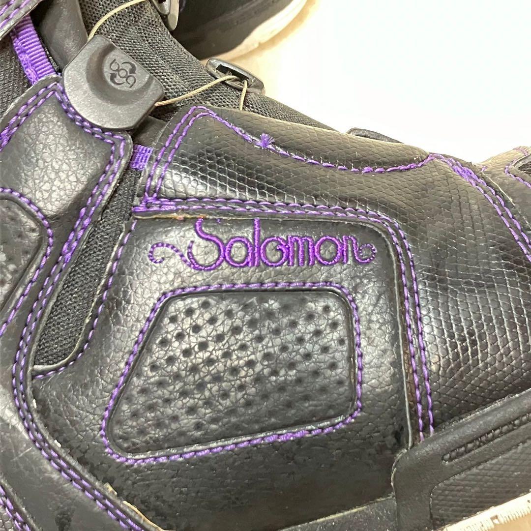 SALOMON MYRIAD 23.5cm スノーボードブーツ BOA パープル
