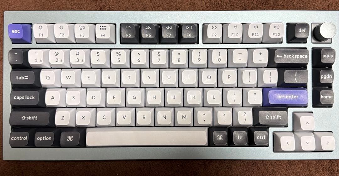 真*優様 Keychron Q1 pro knob 静音赤軸 US配列　換えキー