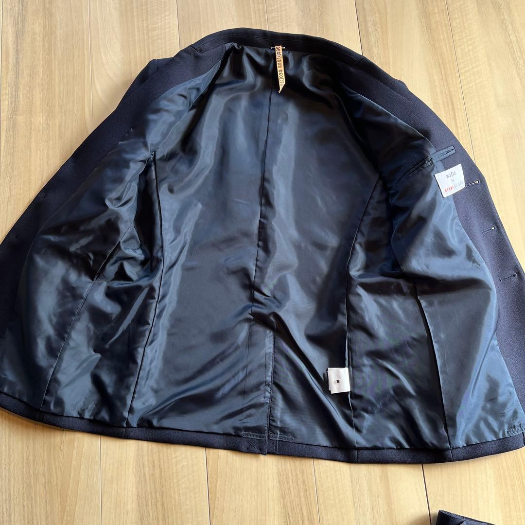 【美品】 ワルツバイビームスデザイン 160 ネイビー 卒業式 結婚式