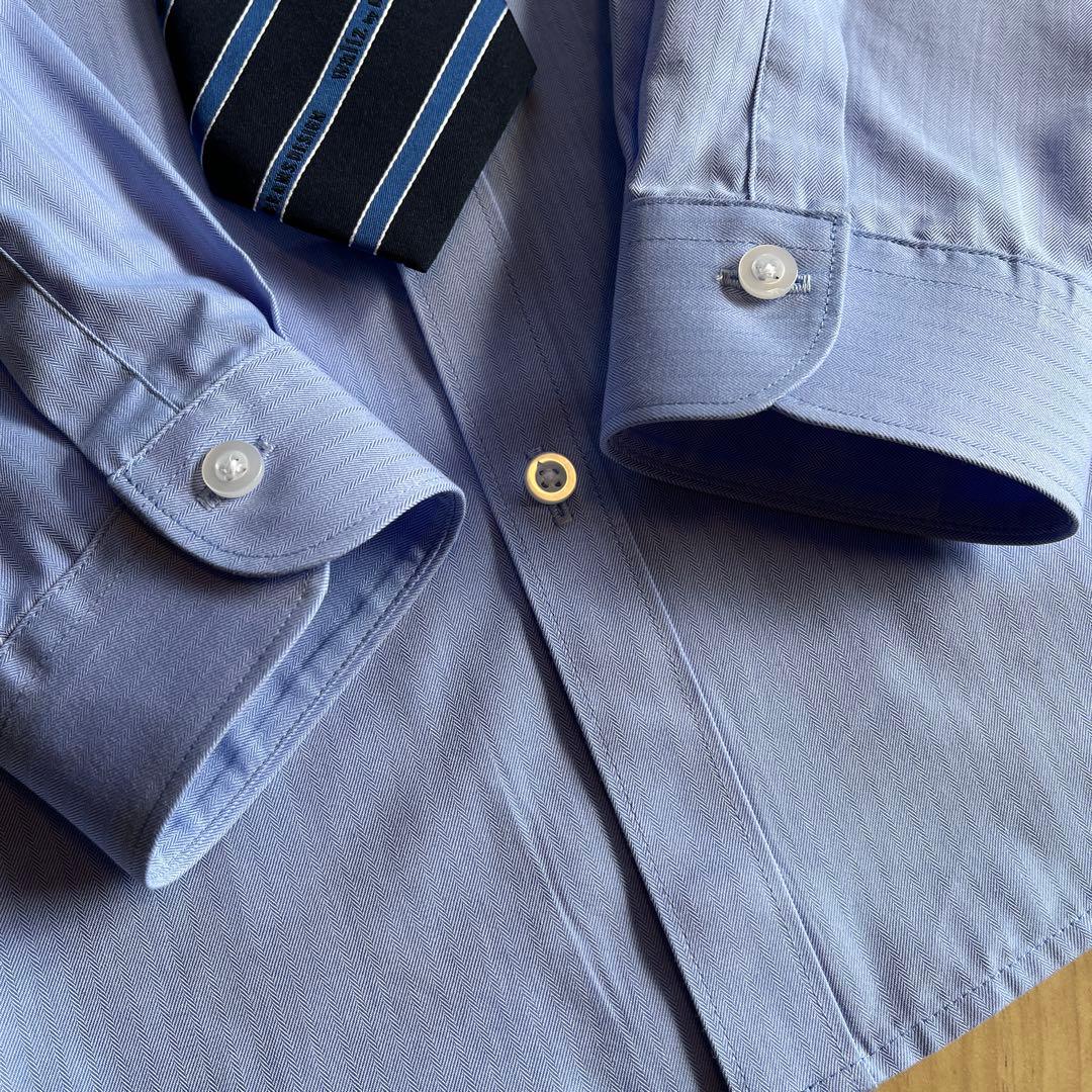 【美品】 ワルツバイビームスデザイン 160 ネイビー 卒業式 結婚式