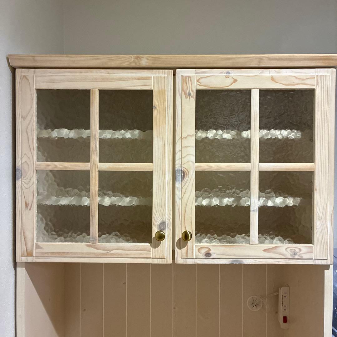 シナモシリーズ　ニトリ　キッチンボード　食器棚　　幅80