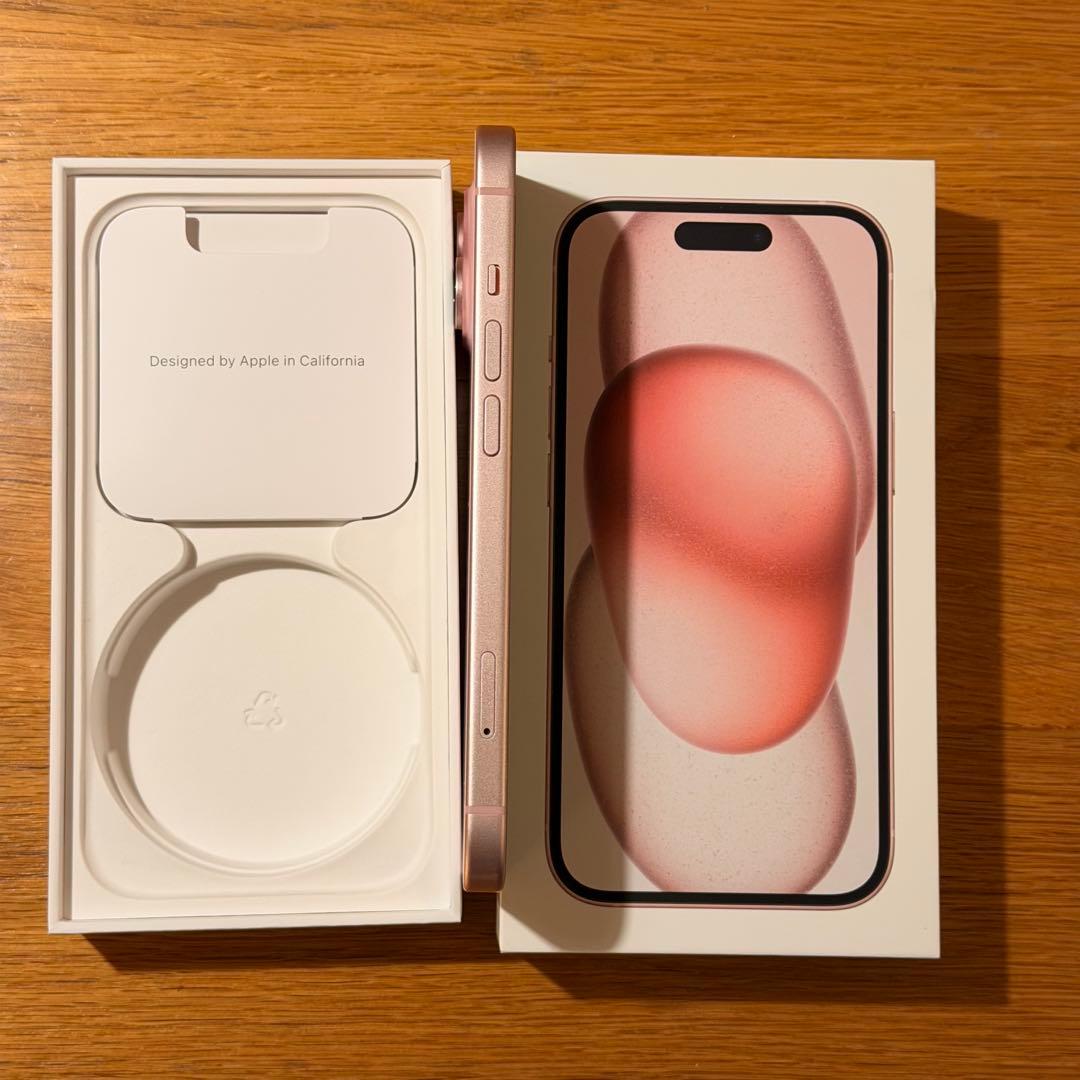 【美品】Apple iPhone 15 ピンク 本体 128GB