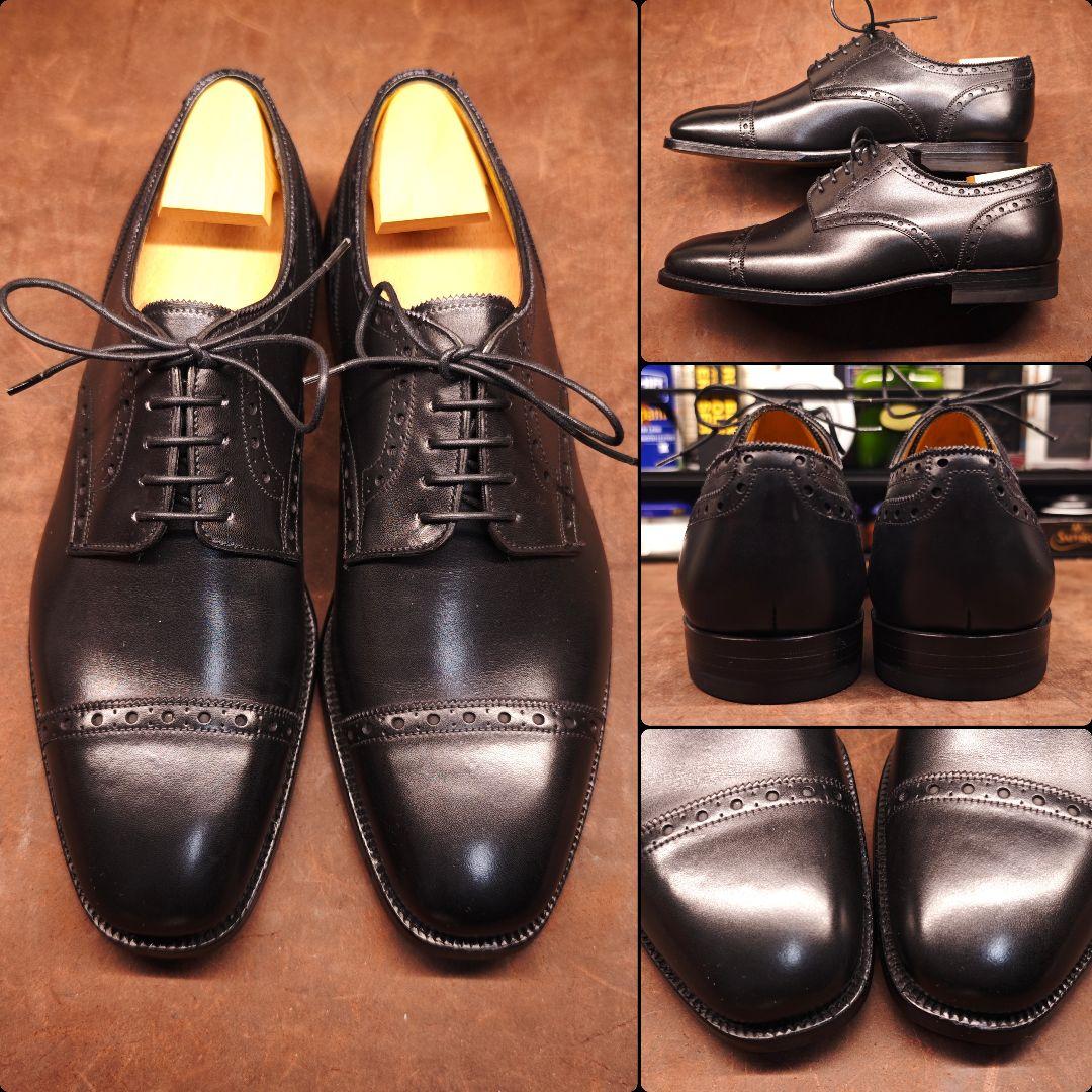 試着のみ　グレンソン　フットマスター　パンチドキャップトゥダービー