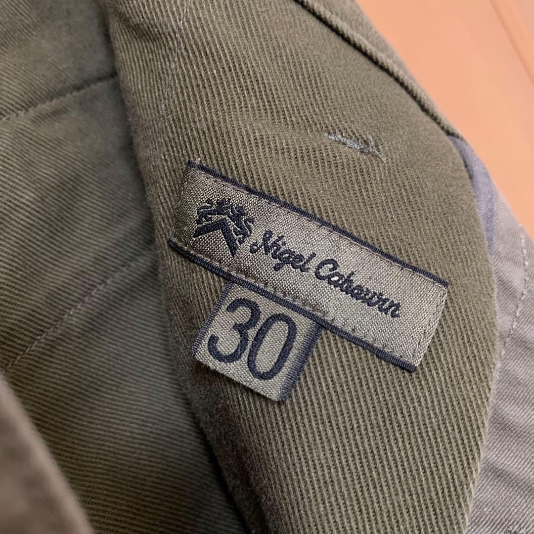 ナイジェルケーボン　チノパン　ミリタリーチノ　オリーブ