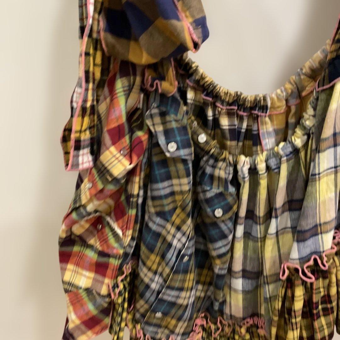 KILIG ビスチェ キャミソール チェック柄 イエロー ハンドメイド