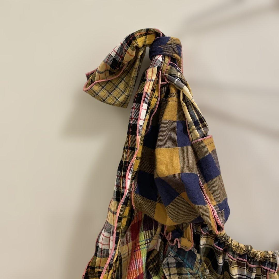 KILIG ビスチェ キャミソール チェック柄 イエロー ハンドメイド