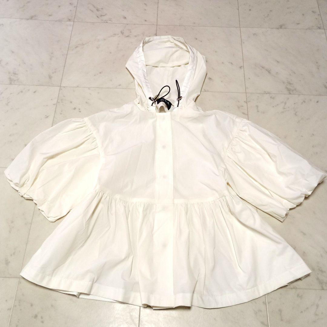 m,i,d, エムアイディー ボリュームスリーブ フレアへムパーカー 36