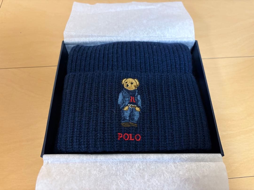 Polo Ralph Lauren ベア刺繍 ニット帽