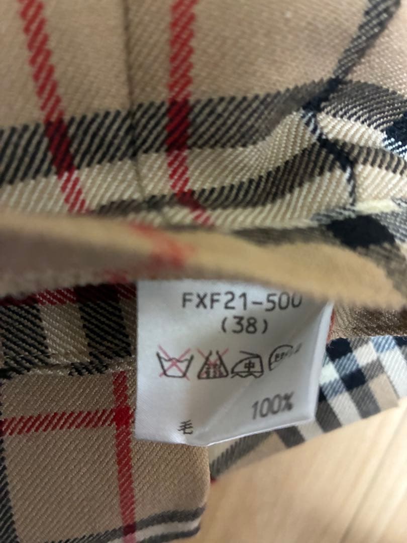 BURBERRYブルーレーベル プリーツスカート ベージュ ノバチェック ベルト