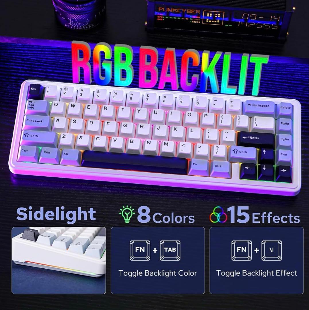 EPOMAKER x AULA F65 65%ワイヤレスメカニカルキーボード