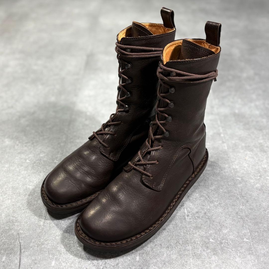 trippen トリッペン レースアップ レザーブーツ 23cm ブラウン