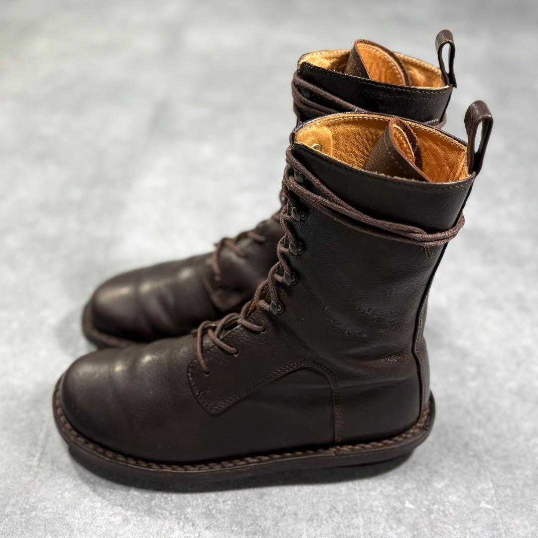 trippen トリッペン レースアップ レザーブーツ 23cm ブラウン