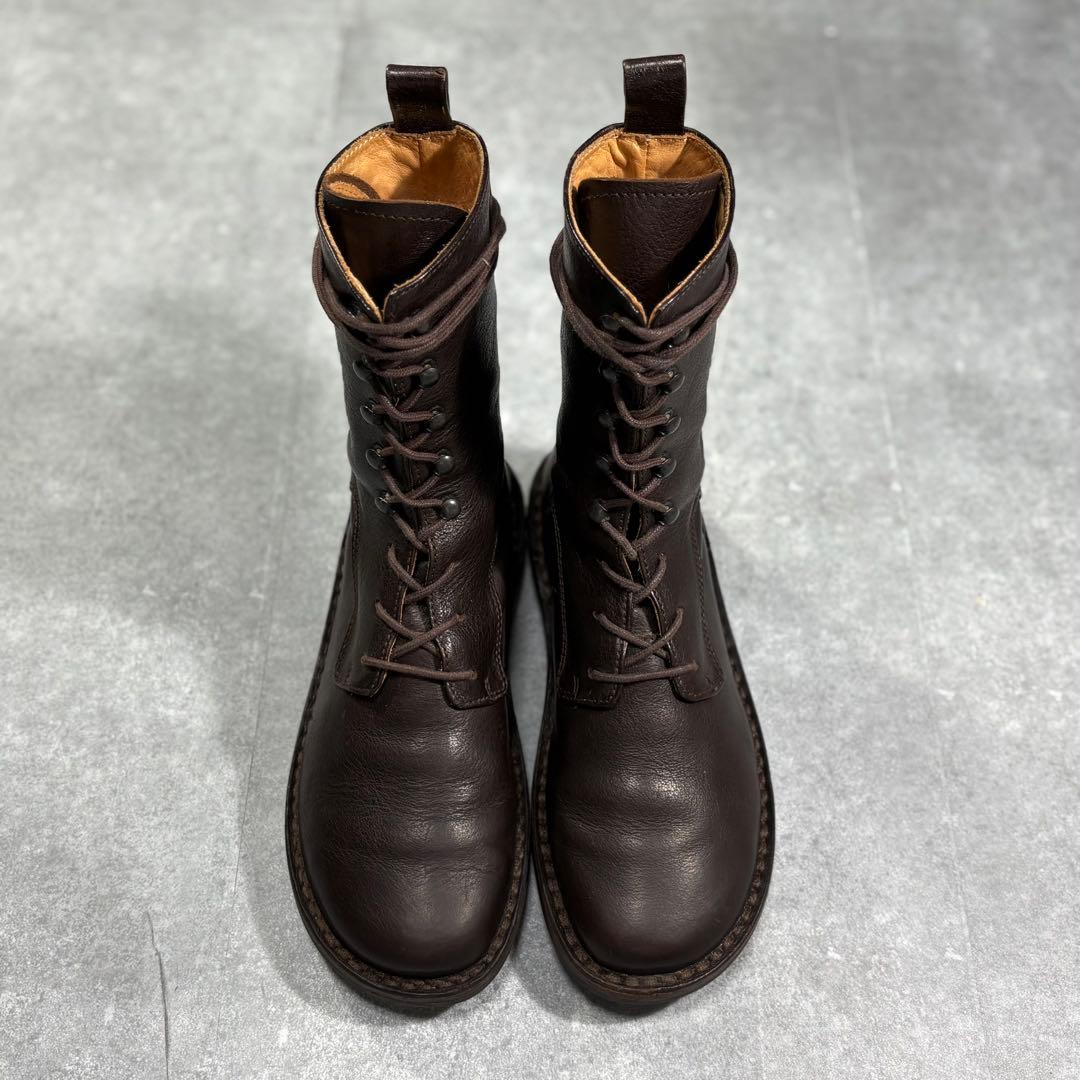 trippen トリッペン レースアップ レザーブーツ 23cm ブラウン