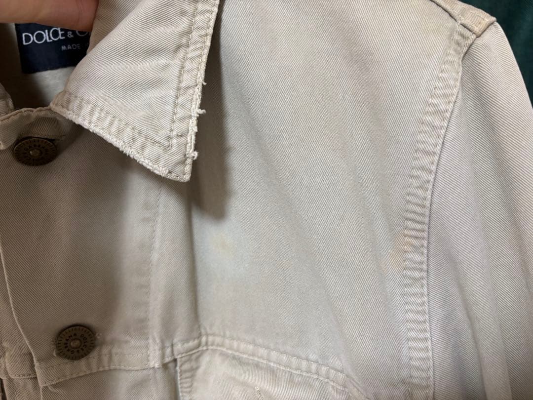 Dolce & Gabbana ベージュデニムジャケット