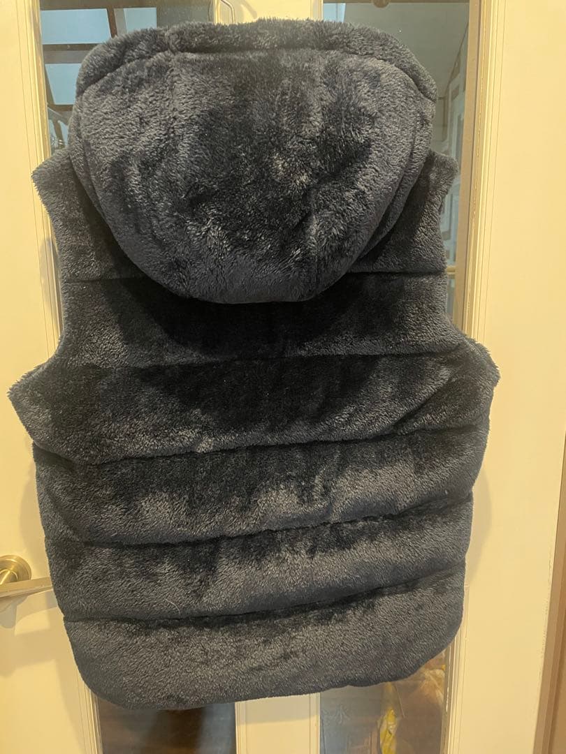 お値下げ！フード付きダウンベスト M ネイビー