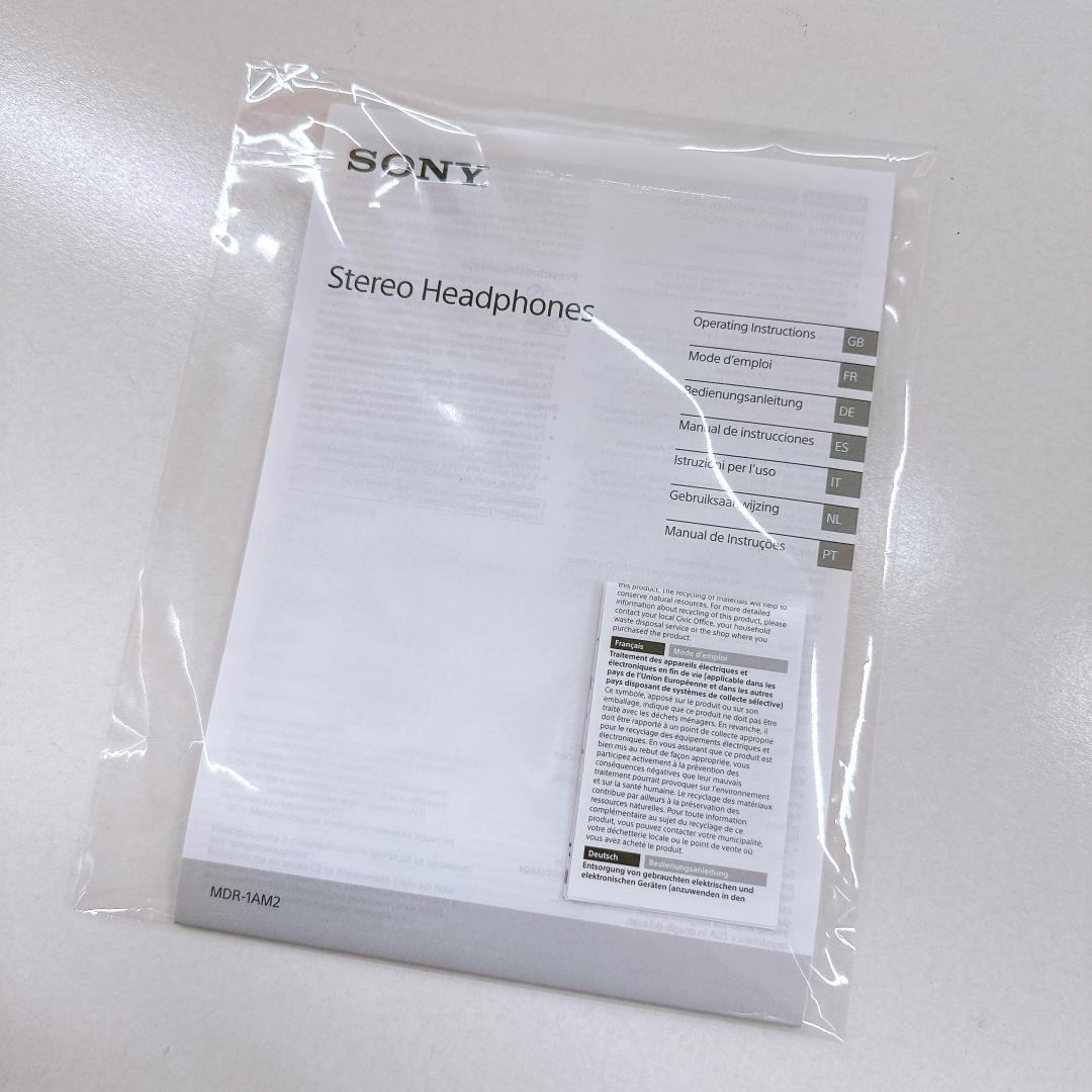 【未使用に近い】SONY　ソニー 有線ヘッドホン MDR-1AM2