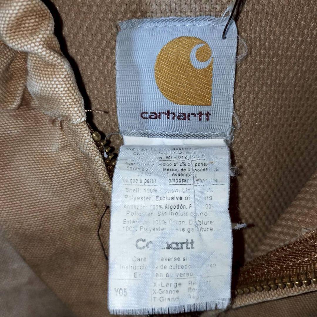 カーハート　アクティブジャケット　キッズ　ユースXL ダックジャケットベージュ.