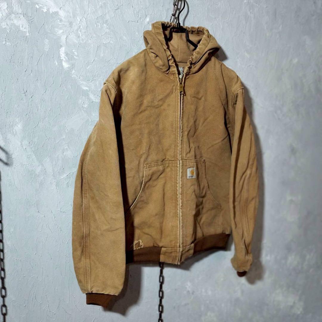 カーハート　アクティブジャケット　キッズ　ユースXL ダックジャケットベージュ.