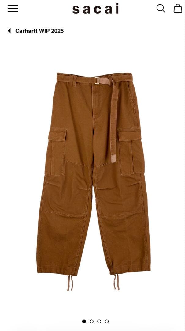 新品未使用　Sacai x Carhartt WIP Duck Pants