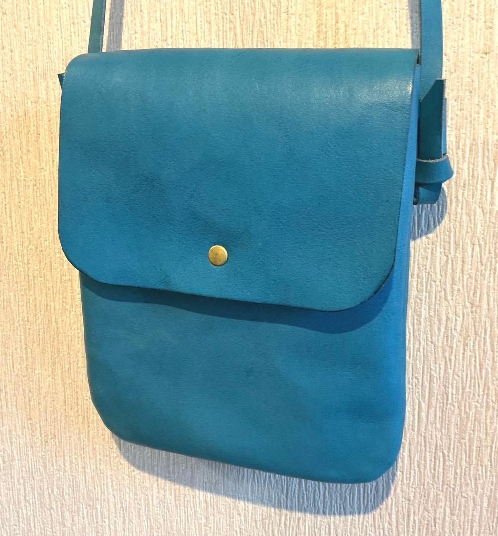 【完売品】HERZ ヘルツ　2部屋サコッシュ　セルリアンブルー