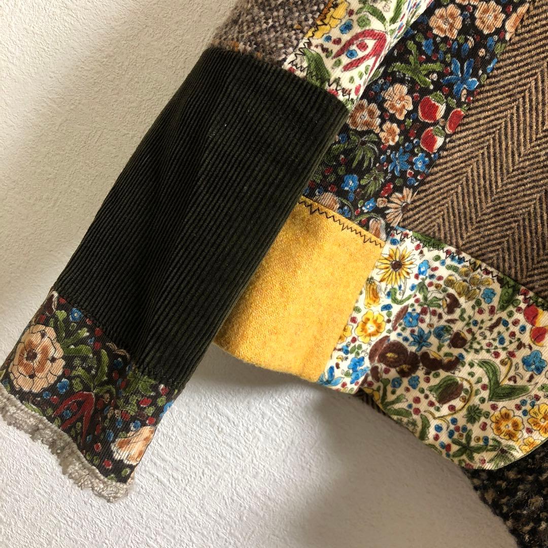 MOSCHINO ツイード　パッチワーク　ジャケット　モスキーノ　イタリア製