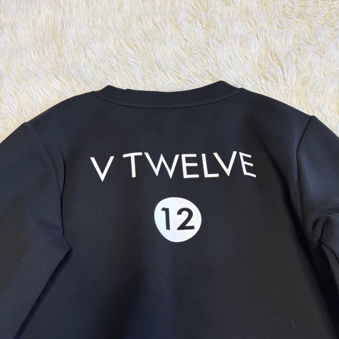 【V12】美品 ダンボールニット ブラック 1サイズ レディース ワッペン