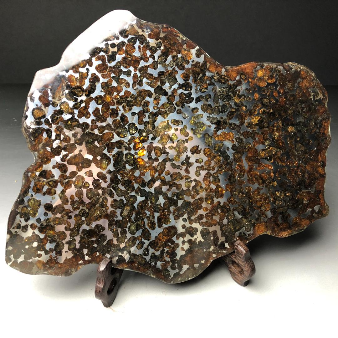 パラサイト隕石 隕石　石鉄隕石　セリコ隕石 美品　重さ約351ｇ