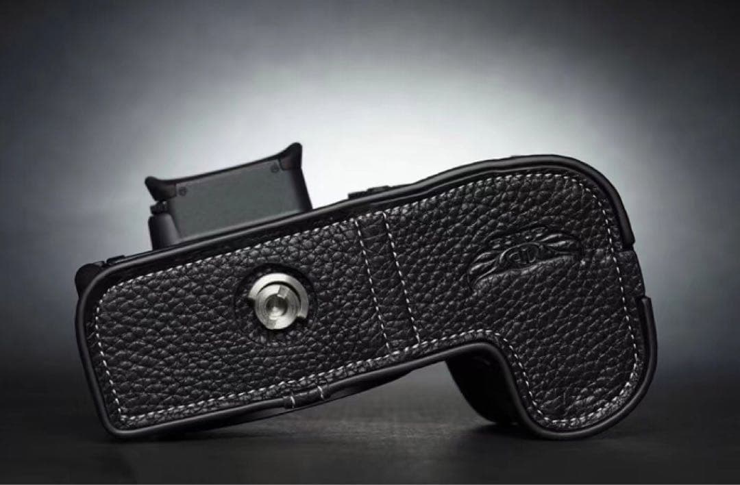 本革 新品 Canon キャノン EOS R7用 本革カメラケース ブラック