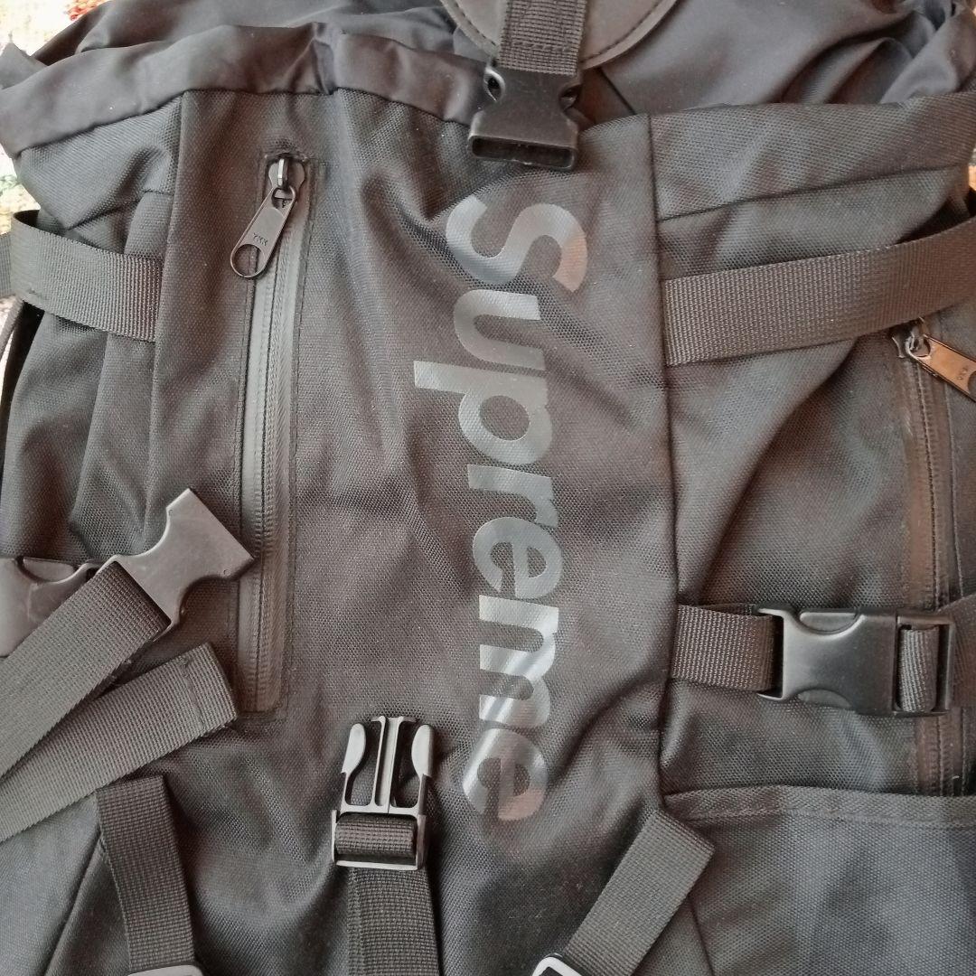 usa製 Supreme ブラック バックパック