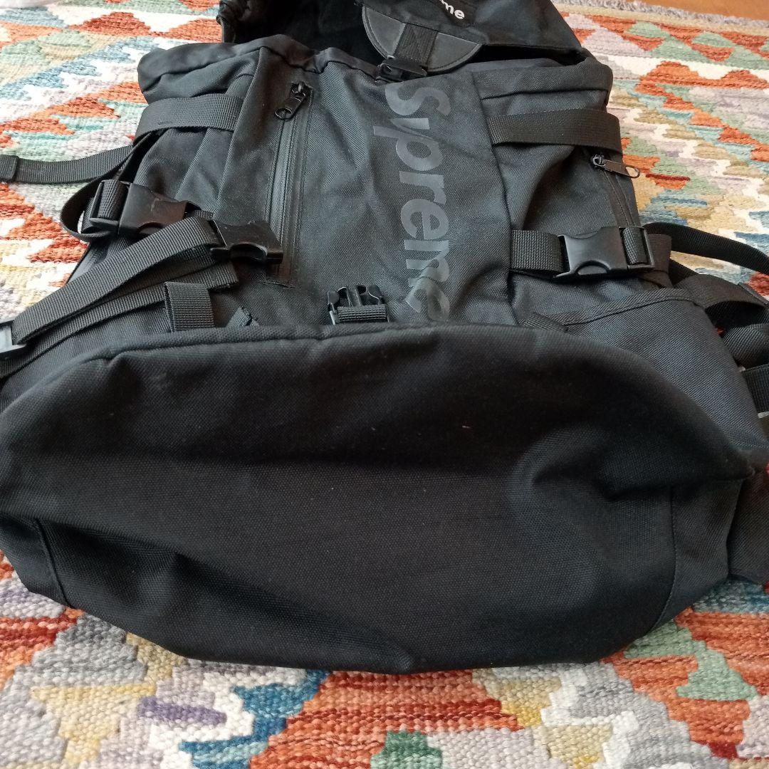 usa製 Supreme ブラック バックパック