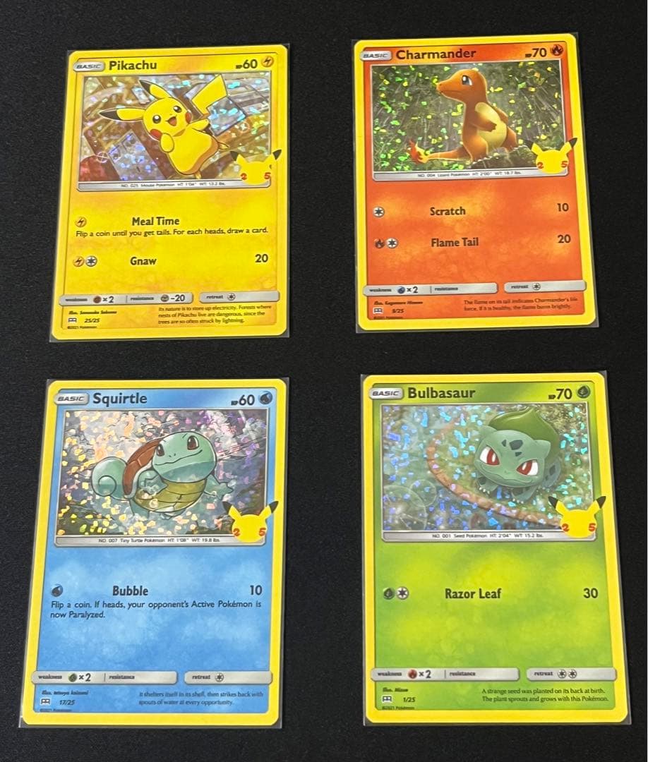 ポケモンカード 25thマクドナルド配布プロモ 英語版4種セット