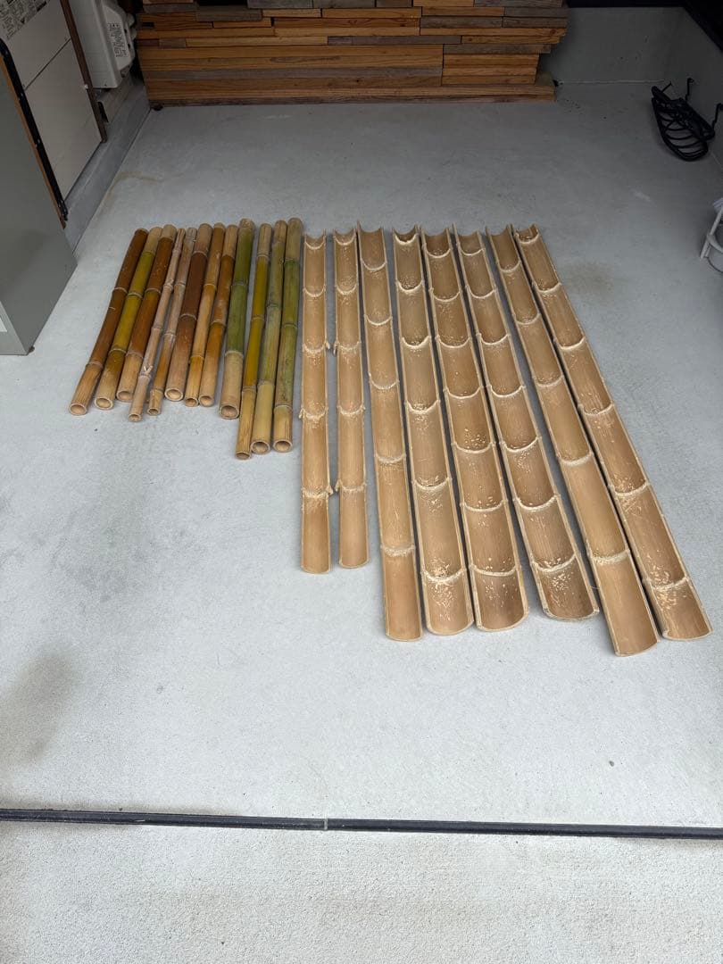 流しそうめん　竹！！