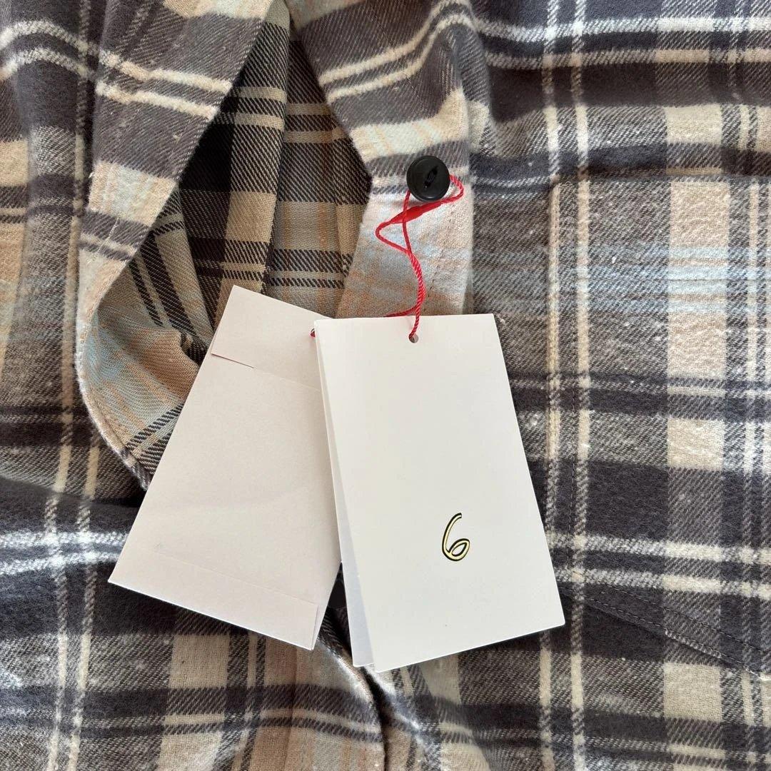 長袖チェックシャツ サイズ6