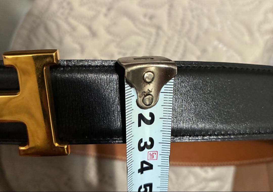 90s HERMES エルメス レザーベルト 1995年size70