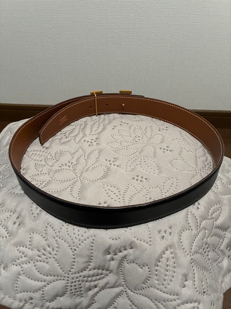 90s HERMES エルメス レザーベルト 1995年size70