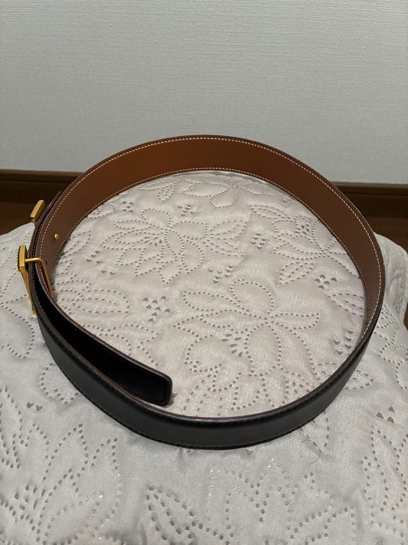 90s HERMES エルメス レザーベルト 1995年size70