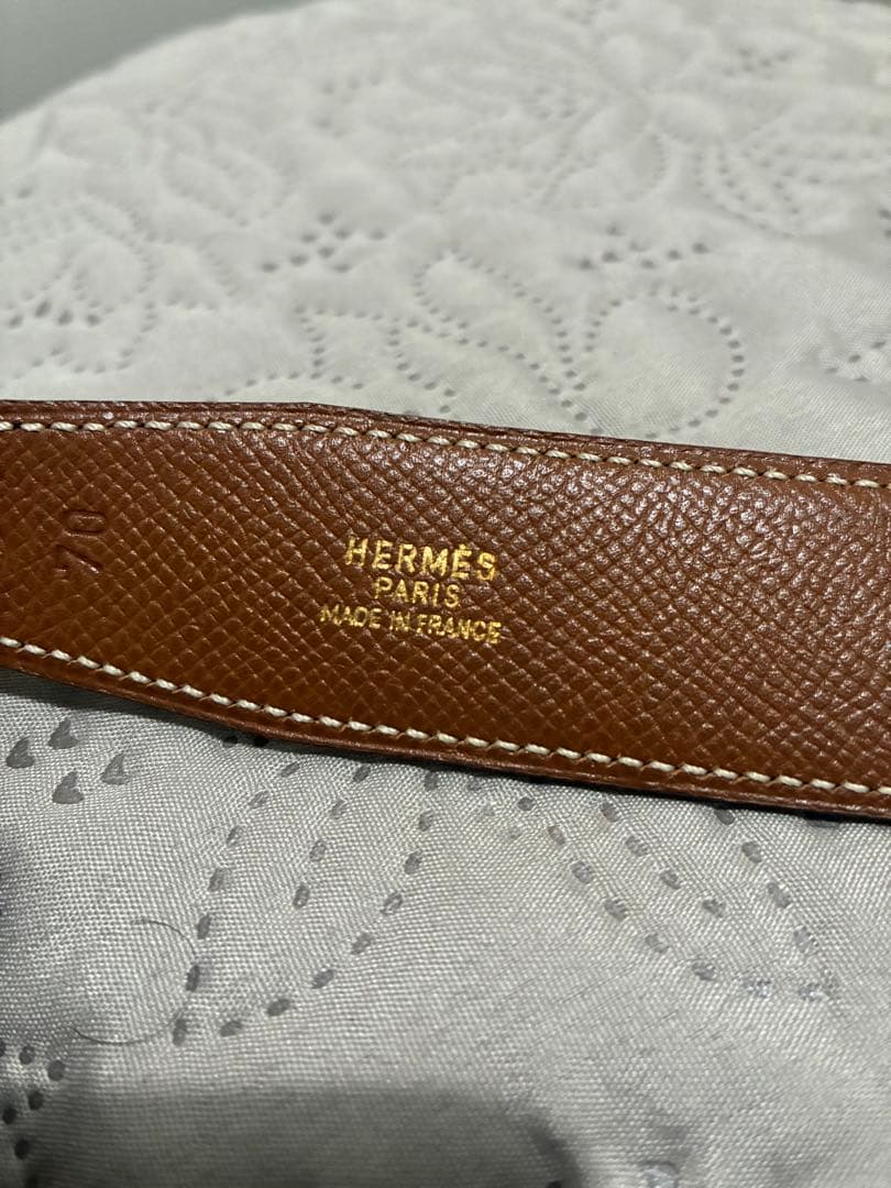 90s HERMES エルメス レザーベルト 1995年size70