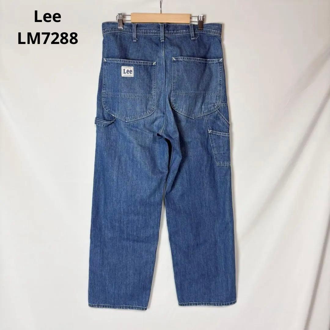 Lee LM7288 USED加工 デニム ペインターパンツ ライトブルー系 M