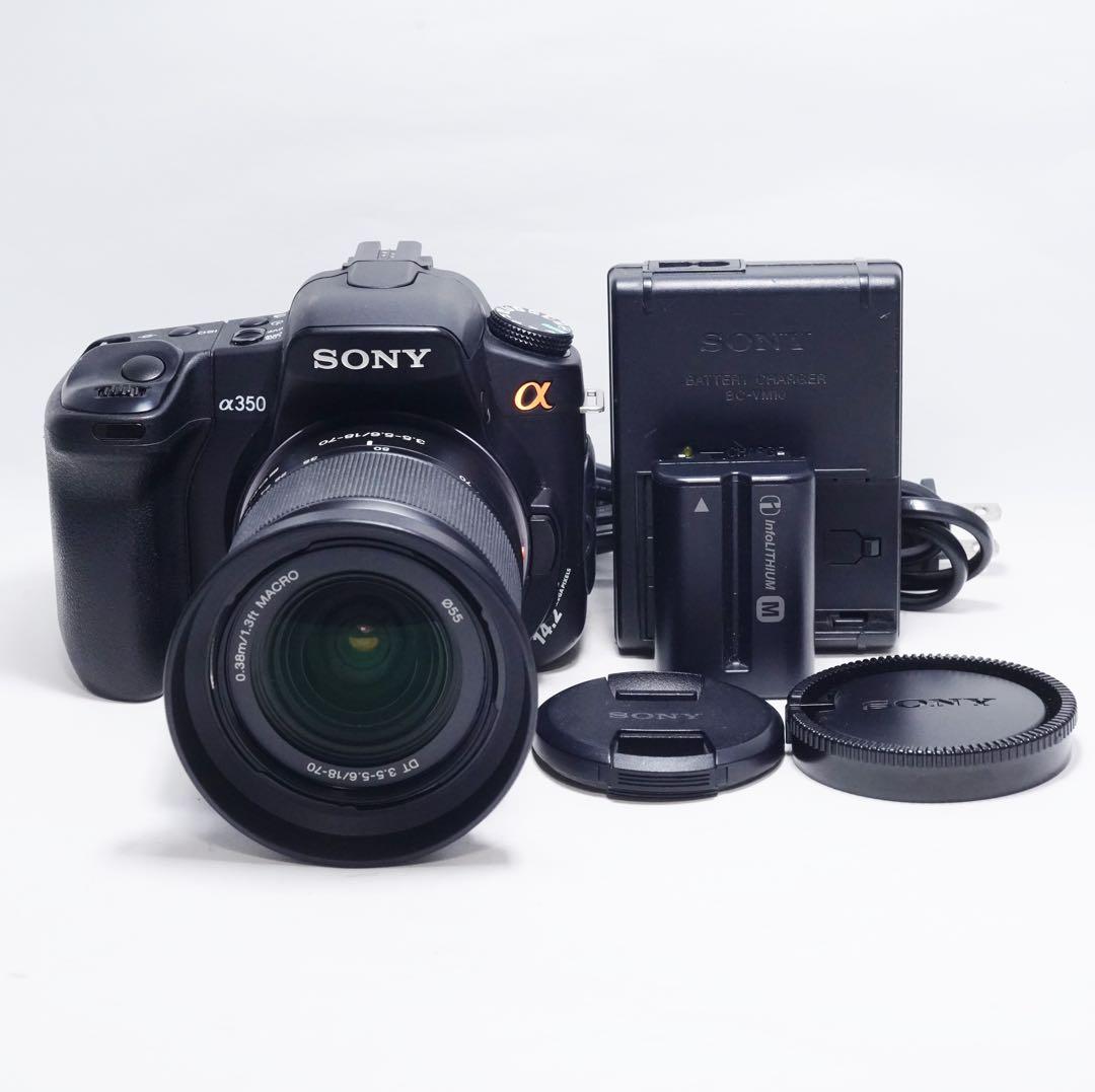 動作確認済 美品 SONY α350 DSLR-A350 18-70mm セット