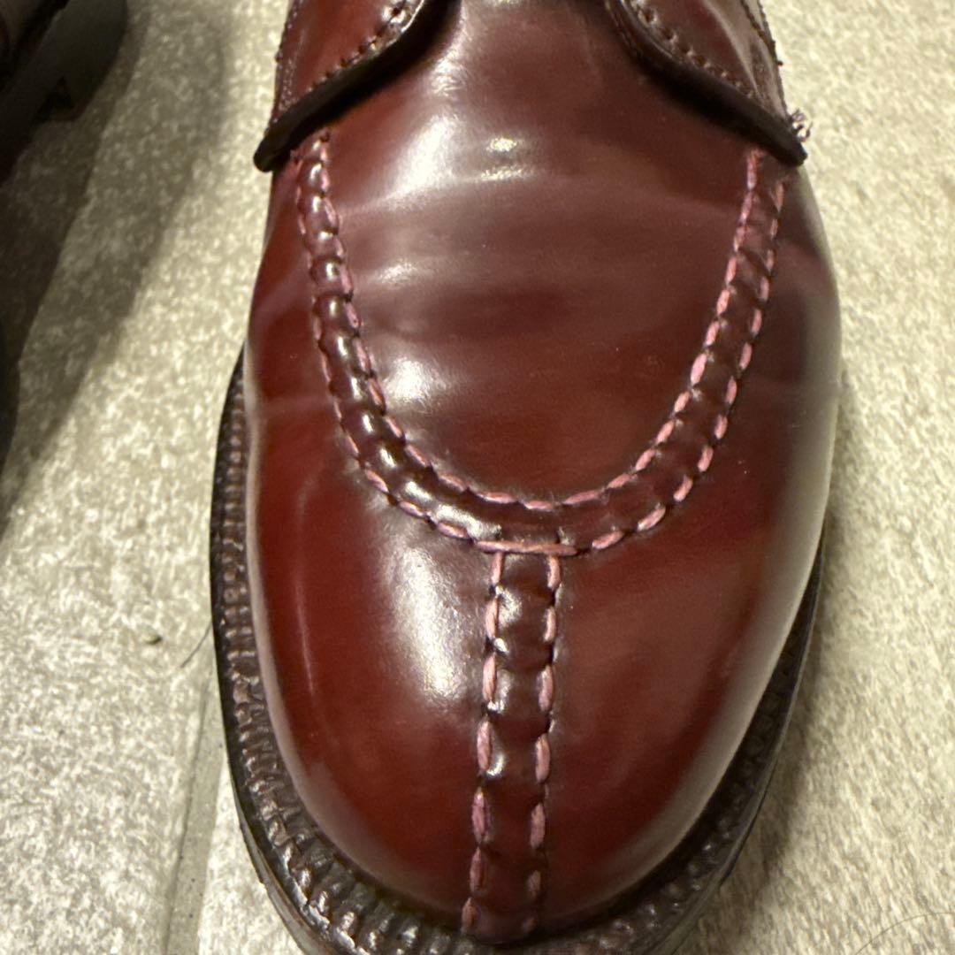 【美品】ALDEN コードバン バーガンディ Uチップ 2210 シューツリー付
