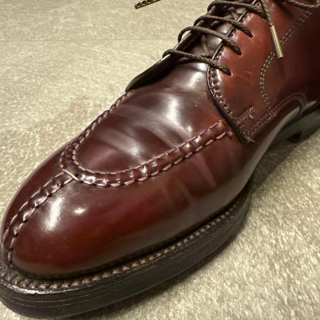 【美品】ALDEN コードバン バーガンディ Uチップ 2210 シューツリー付