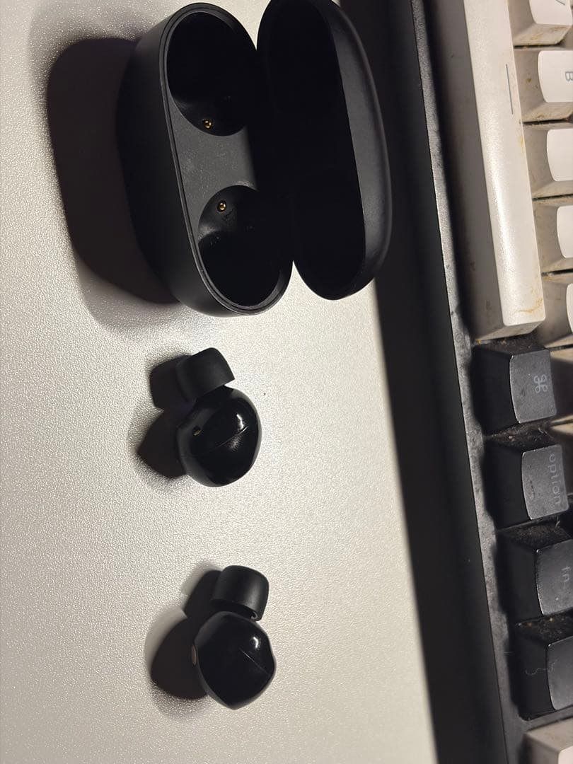 Sony WF-1000XM5 の完全ワイヤレスイヤホンです。 使用期間は短く