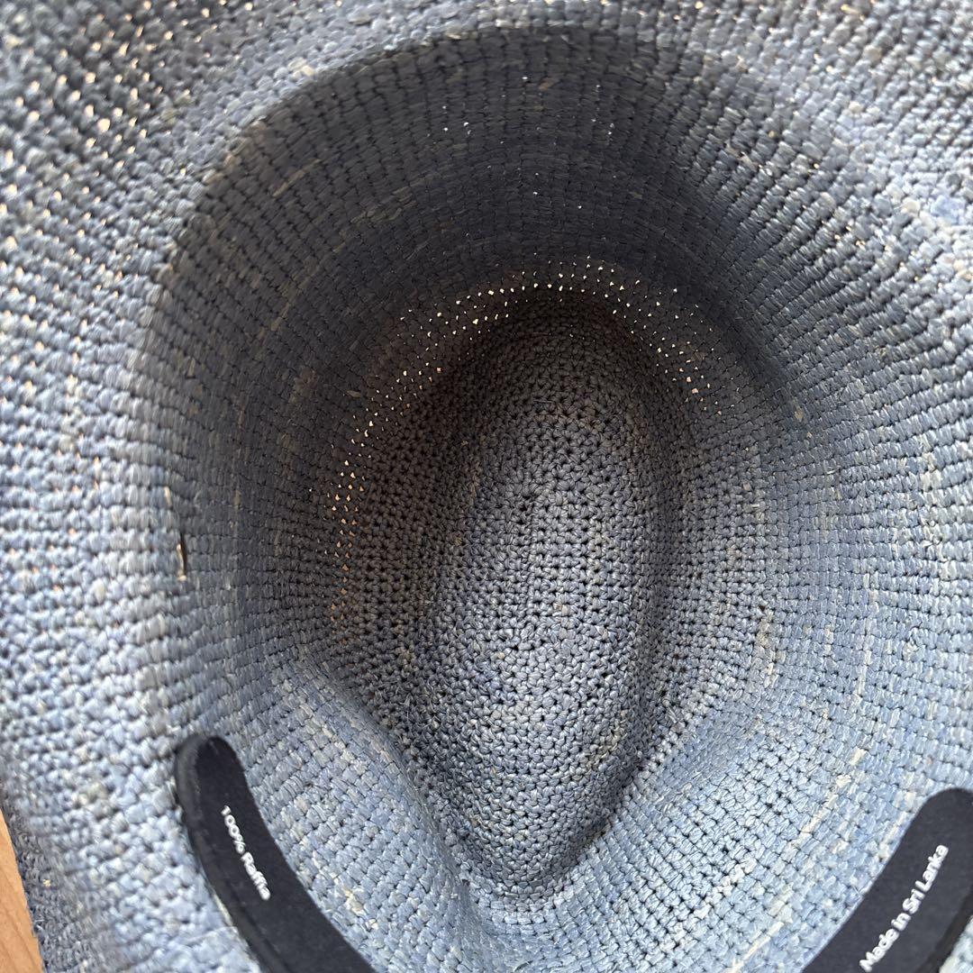 【希少色】ヘレンカミンスキー　ラフィアハット プロヴァンス8 ブルー