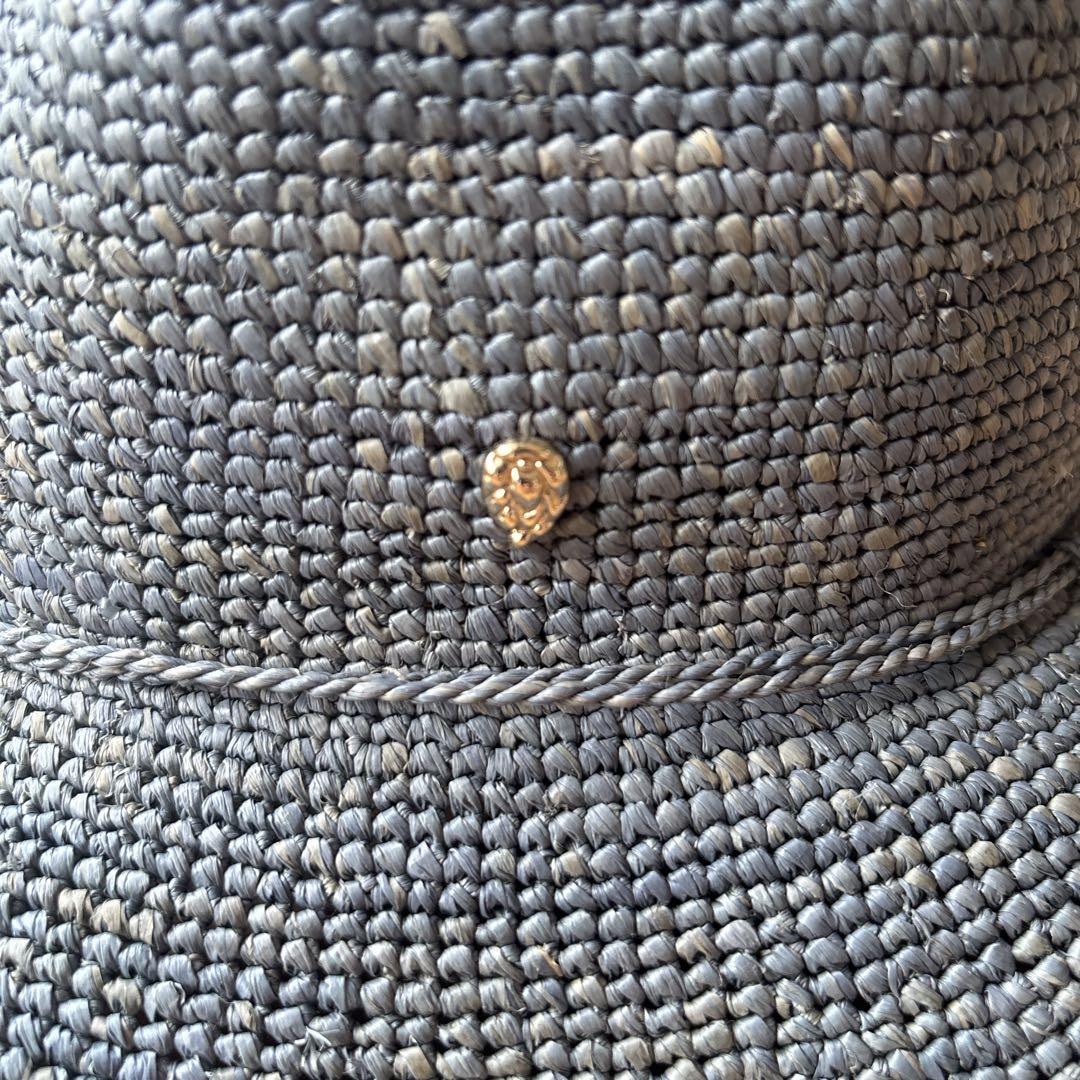 【希少色】ヘレンカミンスキー　ラフィアハット プロヴァンス8 ブルー