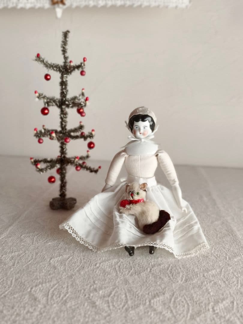 【suumaさま】vintage figure ୨୧ * 白茶 ふわふわ猫ちゃん